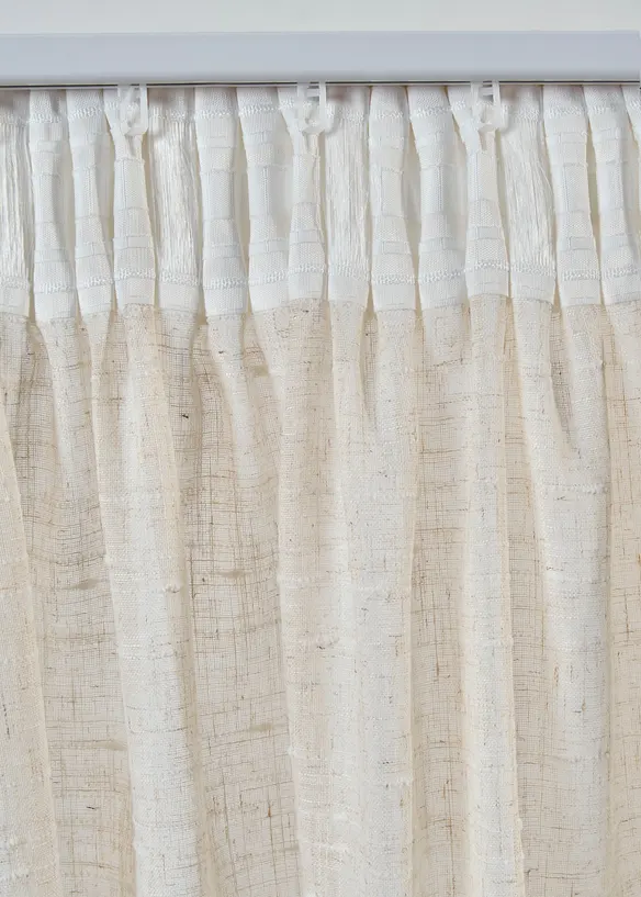 Tenda jacquard con trama operata, anche extra lunga (pacco a 1), bonprix