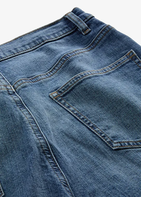Jeans cropped slim fit, vita alta, bonprix