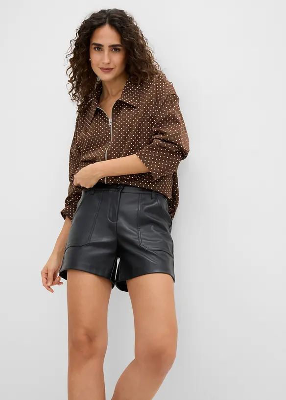 Shorts in similpelle, bonprix