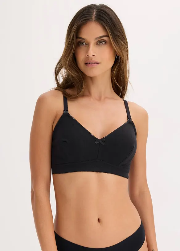 Reggiseno allattamento senza ferretto con cotone biologico (pacco da 2), bonprix