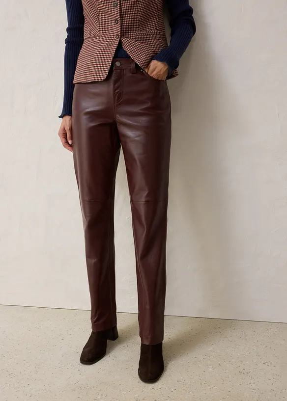 Pantaloni in nappa di agnello, bonprix