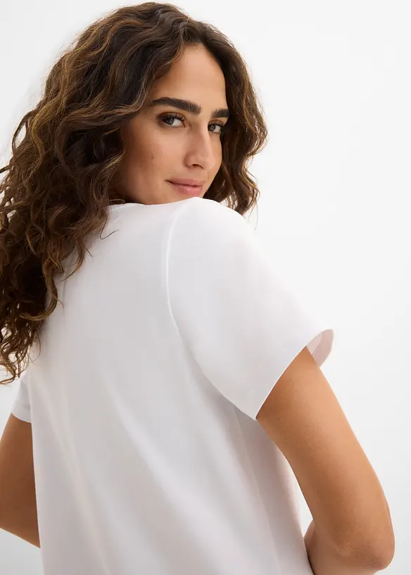 T-shirt in misto cotone, bonprix