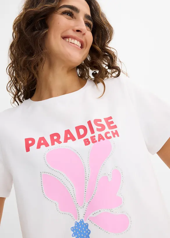 T-shirt in misto cotone, bonprix