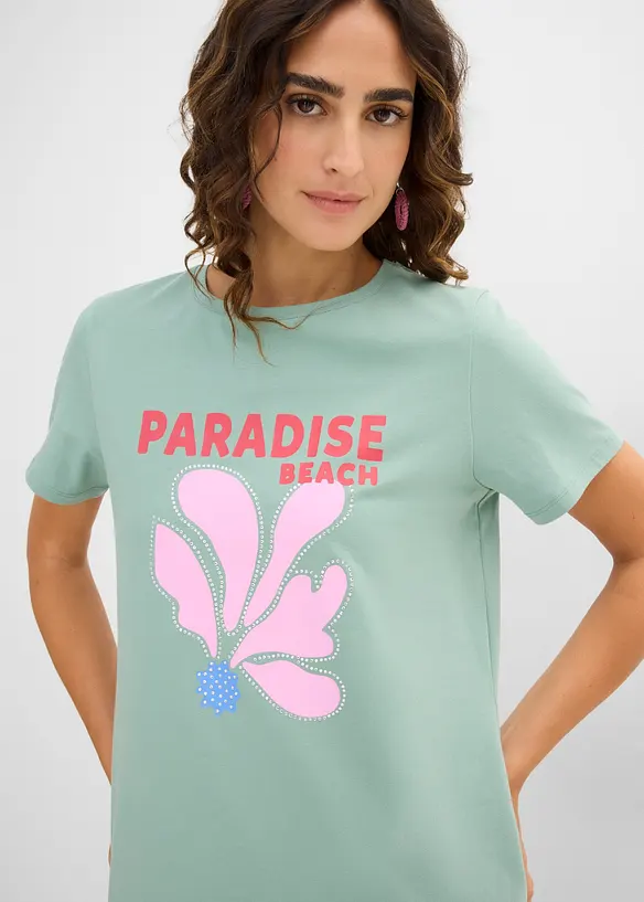 T-shirt in misto cotone, bonprix