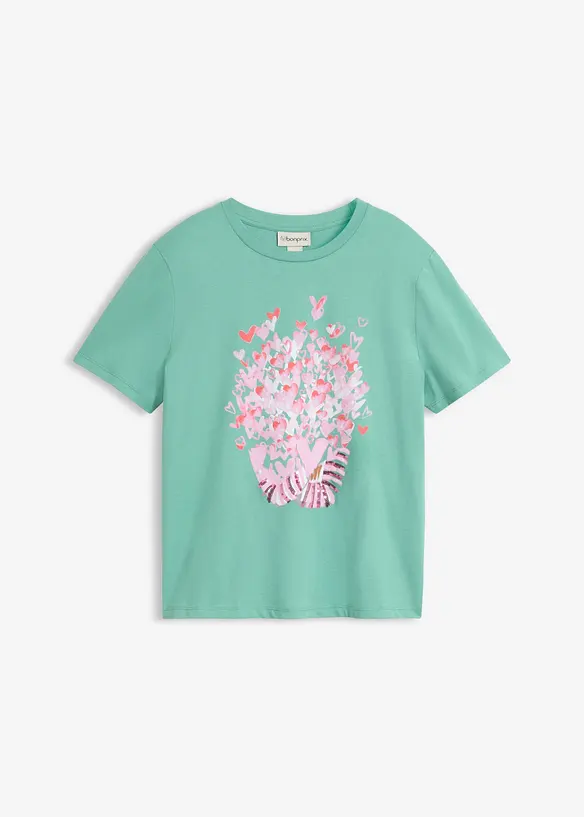 T-shirt in puro cotone, bonprix