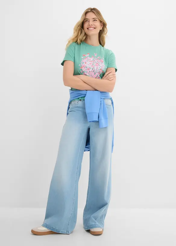 T-shirt in puro cotone, bonprix