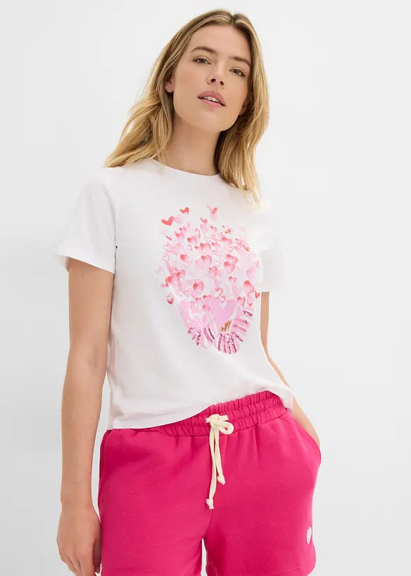 T-shirt in puro cotone, bonprix