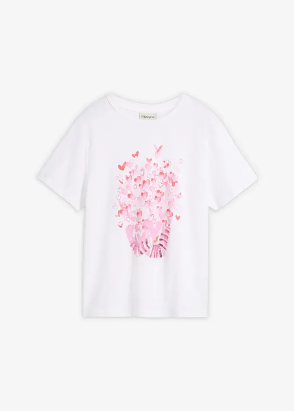 T-shirt in puro cotone, bonprix