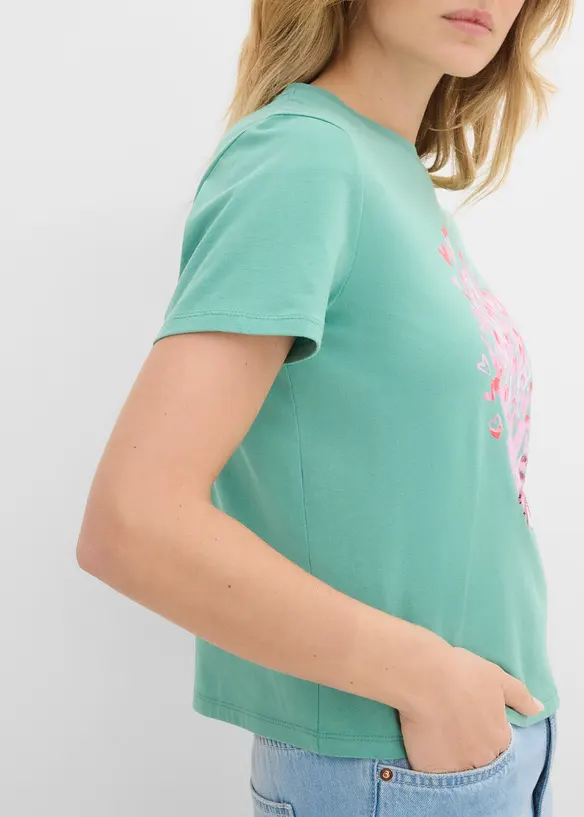 T-shirt in puro cotone, bonprix