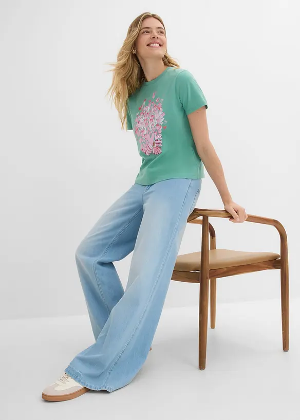 T-shirt in puro cotone, bonprix