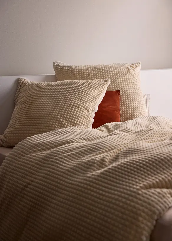 Biancheria da letto double-face con mano cachemire ed effetto a rilievo, bonprix
