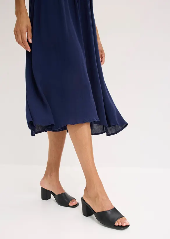 Abito con corpino in maglia traforata integrato, bonprix