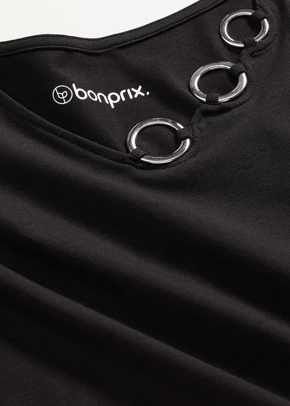 Maglia a maniche lunghe con occhielli, bonprix