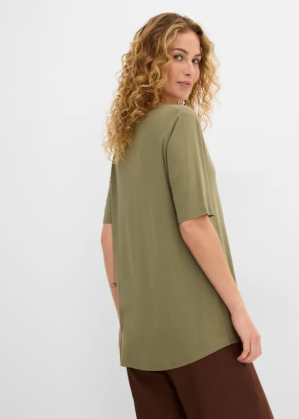 Maglia lunga in viscosa morbida, bonprix