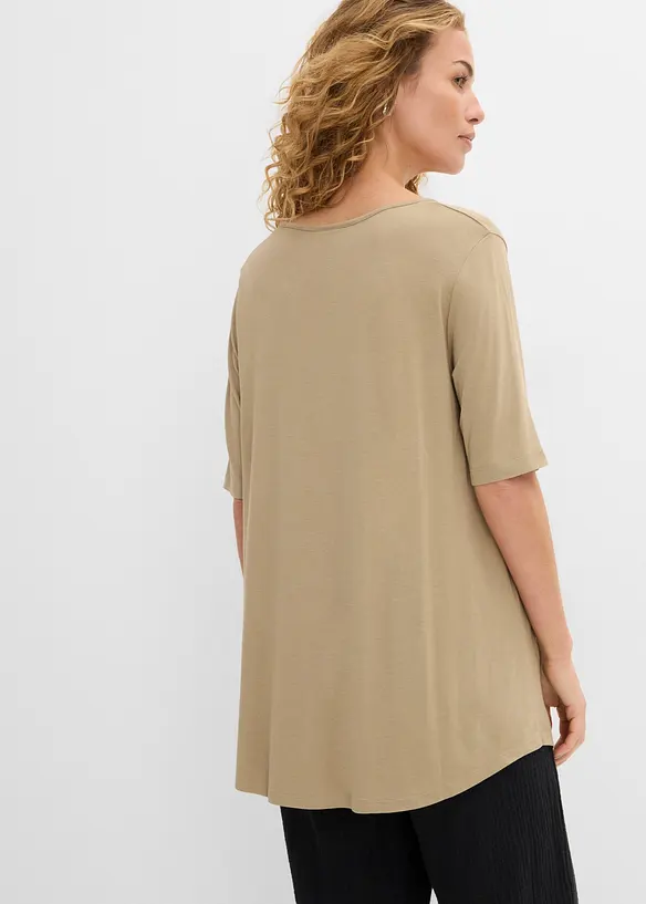Maglia lunga in viscosa morbida, bonprix