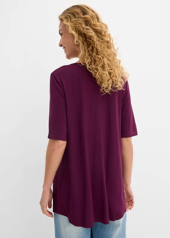 Maglia lunga in viscosa morbida, bonprix
