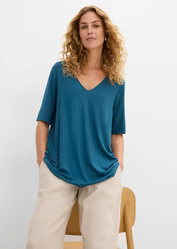 Maglia lunga in viscosa morbida, bonprix