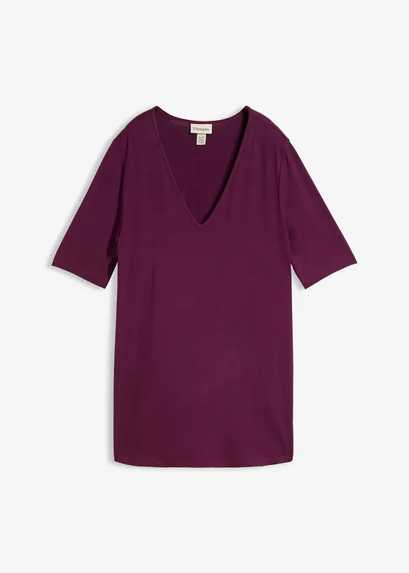 Maglia lunga in viscosa morbida, bonprix