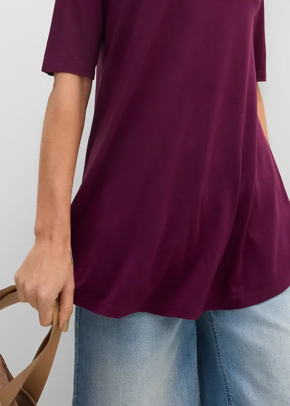 Maglia lunga in viscosa morbida, bonprix