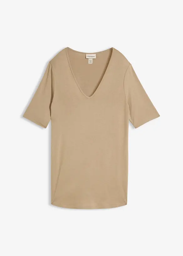 Maglia lunga in viscosa morbida, bonprix