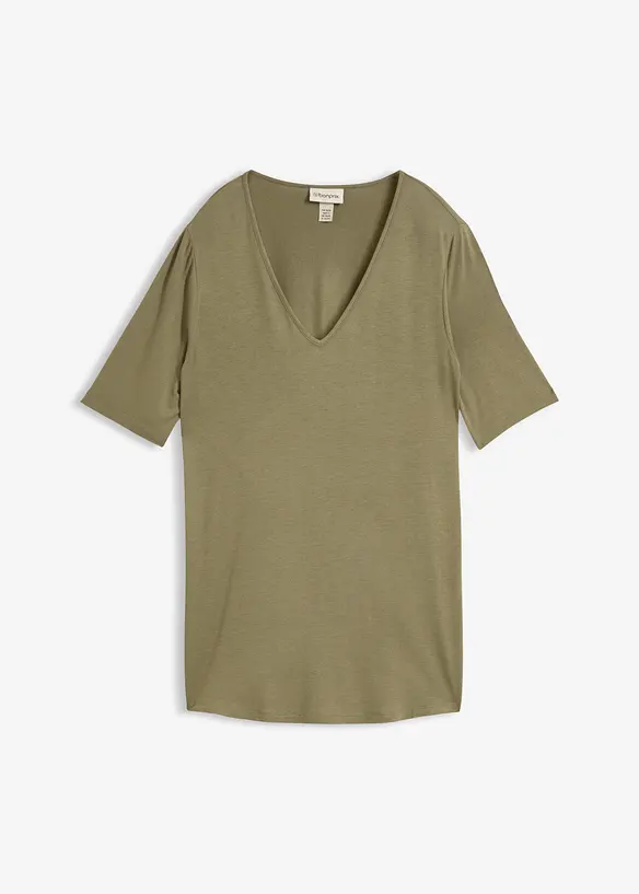 Maglia lunga in viscosa morbida, bonprix