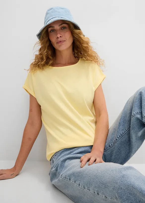 T-shirt in puro cotone biologico  (pacco da 2), bonprix