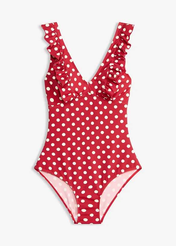 Costume intero con volant, bonprix