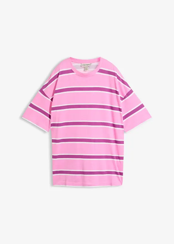 T-shirt boxy in misto cotone e viscosa, bonprix