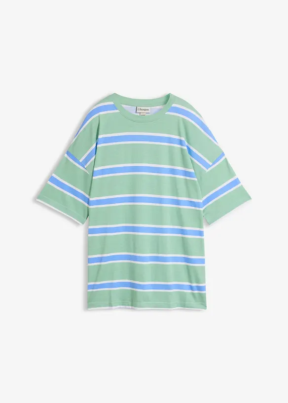 T-shirt boxy in misto cotone e viscosa, bonprix