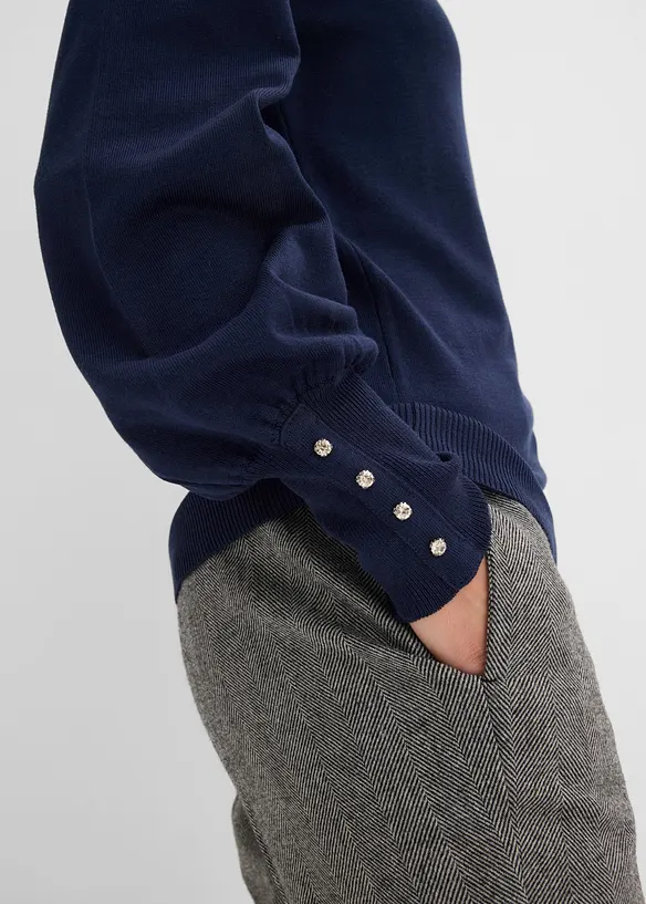 Maglione in filato fine misto viscosa, bonprix