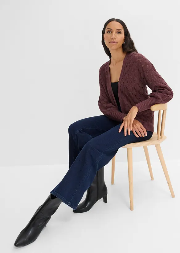 Cardigan traforato, bonprix