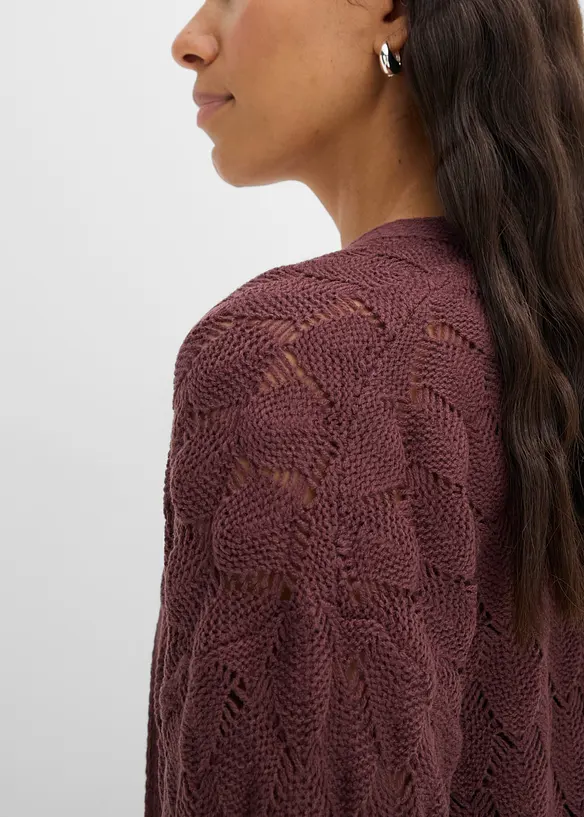 Cardigan traforato, bonprix