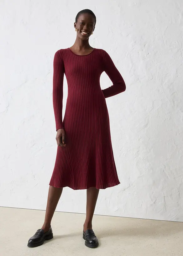 Abito in maglia di lana merino, bonprix