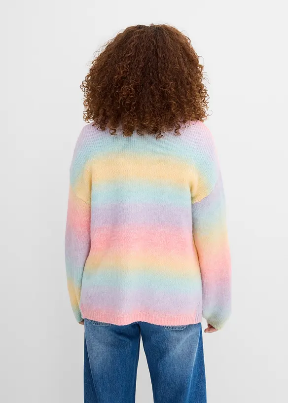 Cardigan in morbido filato misto lana grosso, bonprix