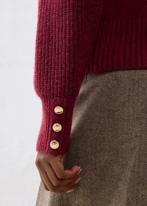 Maglione in misto lana morbido, bonprix