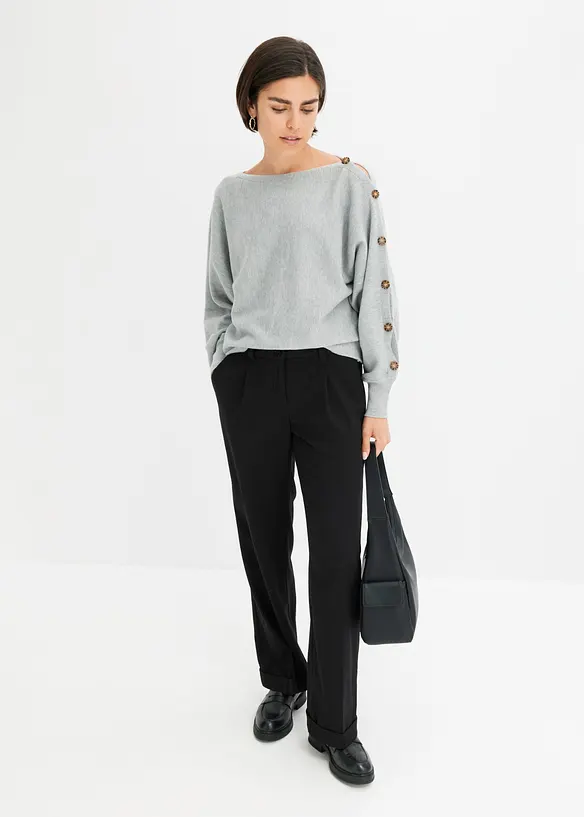 Maglione con bottoni decorativi, bonprix