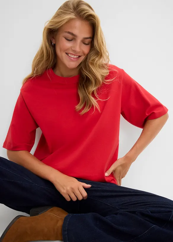 Maglia lunga in interlock, bonprix
