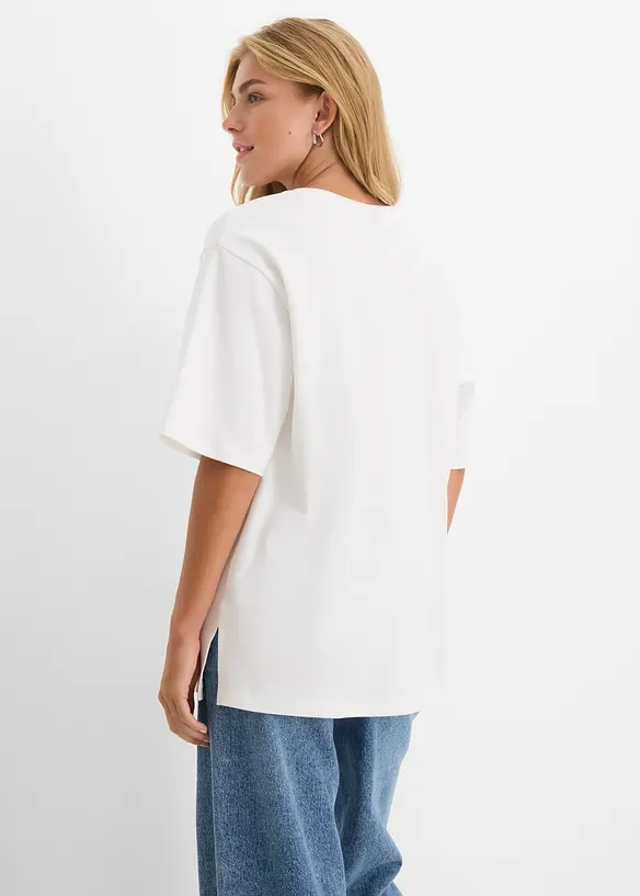 Maglia lunga in interlock, bonprix