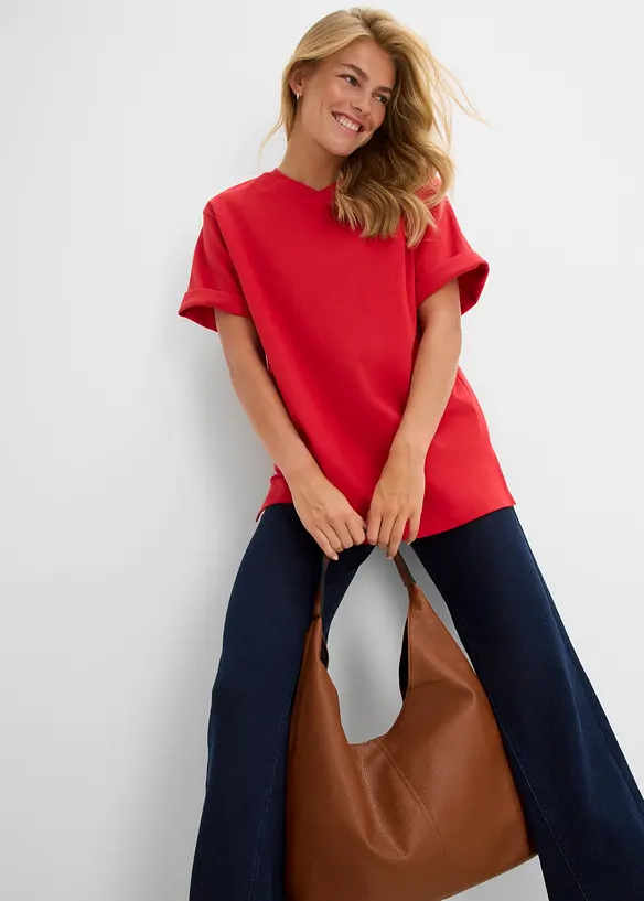 Maglia lunga in interlock, bonprix