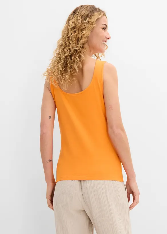 Canotta con scollo a barchetta (pacco da 2), bonprix