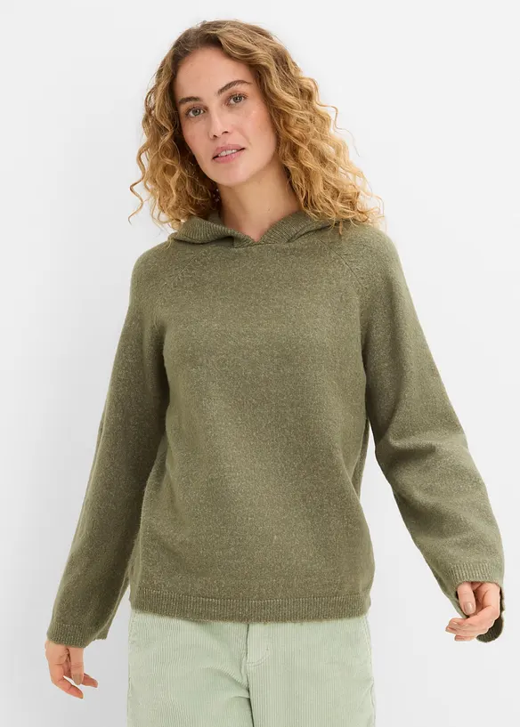 Maglione con cappuccio, bonprix