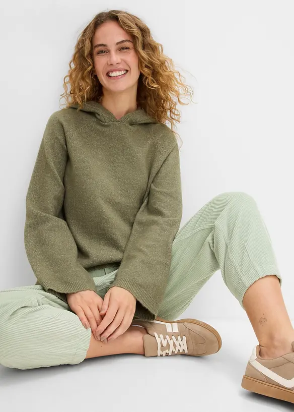 Maglione con cappuccio, bonprix