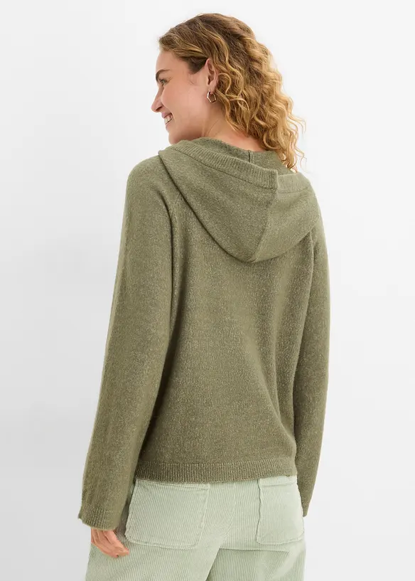 Maglione con cappuccio, bonprix