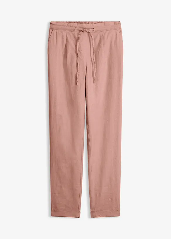 Pantaloni in misto lino, bonprix