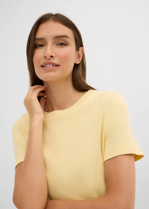 Abito in maglina con materiali misti, bonprix