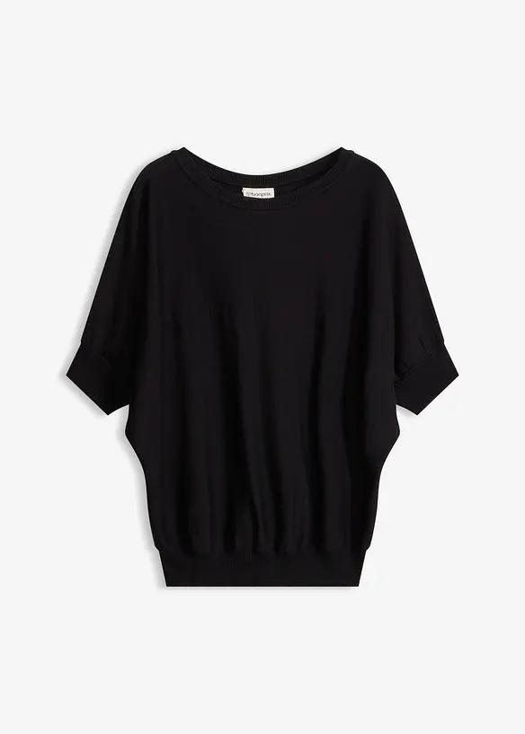Maglione in filato fine di misto cotone, bonprix