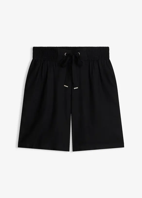 Bermuda in viscosa con cintura da annodare, bonprix