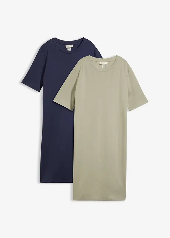 Abito t-shirt (pacco da 2), bonprix