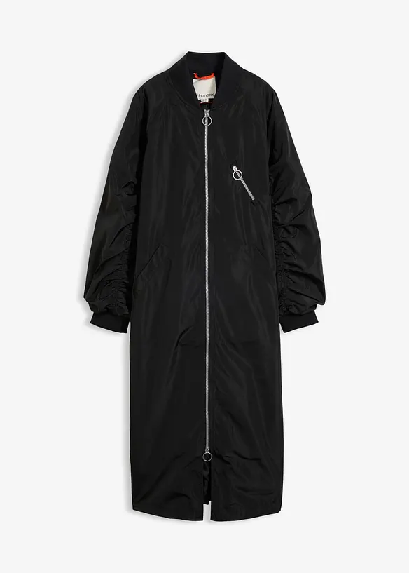 Cappotto stile blouson con colletto in maglia, bonprix