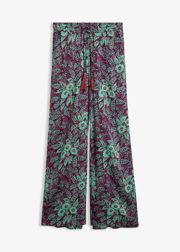 Pantaloni a palazzo in viscosa fluente, bonprix